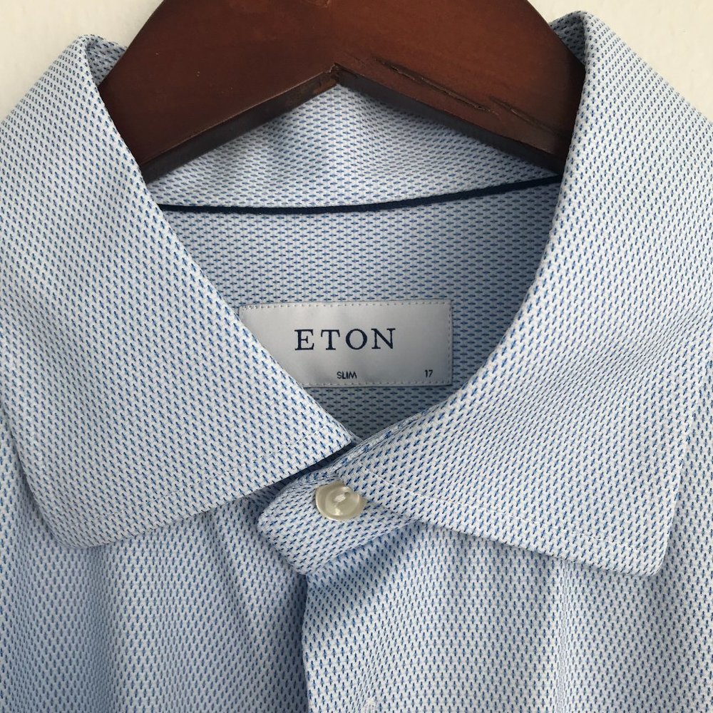 ETON Slim Fit Geometric Dress Shirt